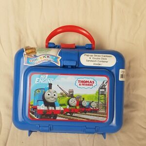 Thomas  Train & Friends Lunch Box Kids Blue Like New thermos food stay  Pecoware